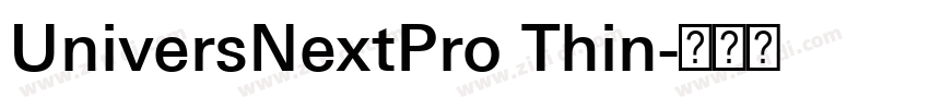 UniversNextPro Thin字体转换